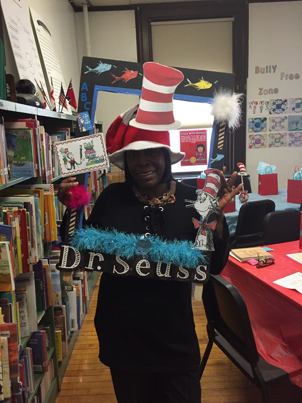 Mrs. Slack celebrates Dr. Seuss' birthday!
